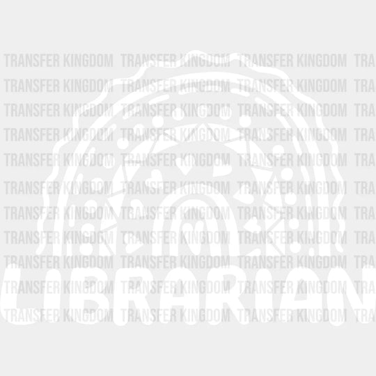 Librarian Design - Reading Dtf Heat Transfer Unisex S & M (10’’) / Light Color See Imaging