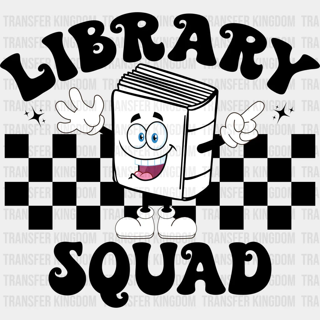 Librarian Squad Design - Dtf Heat Transfer Unisex S & M (10’’) / Dark Color See Imaging