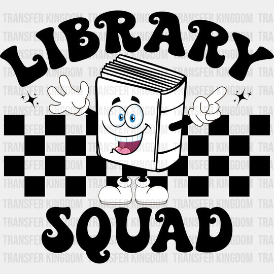 Librarian Squad Design - Dtf Heat Transfer Unisex S & M (10’’) / Dark Color See Imaging
