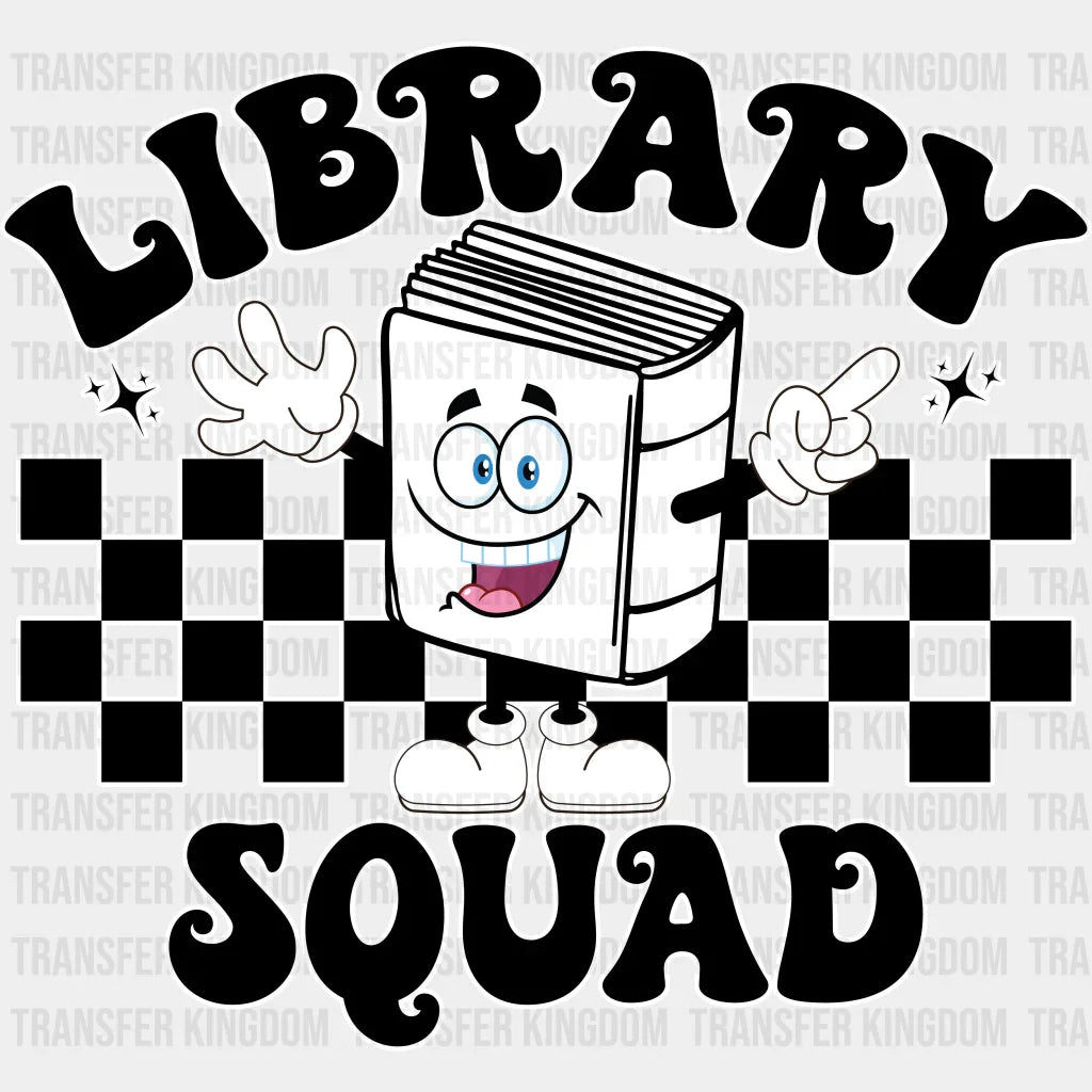 Librarian Squad Design - Dtf Heat Transfer Unisex S & M (10’’) / Light Color See Imaging
