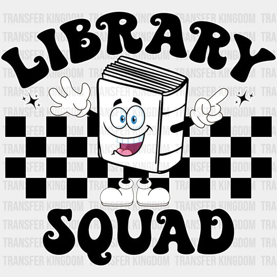 Librarian Squad Design - Dtf Heat Transfer Unisex S & M (10’’) / Light Color See Imaging