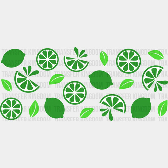 Limes - General Cup Wrap UV Sticker Permanent UV DTF Decal UVDTF