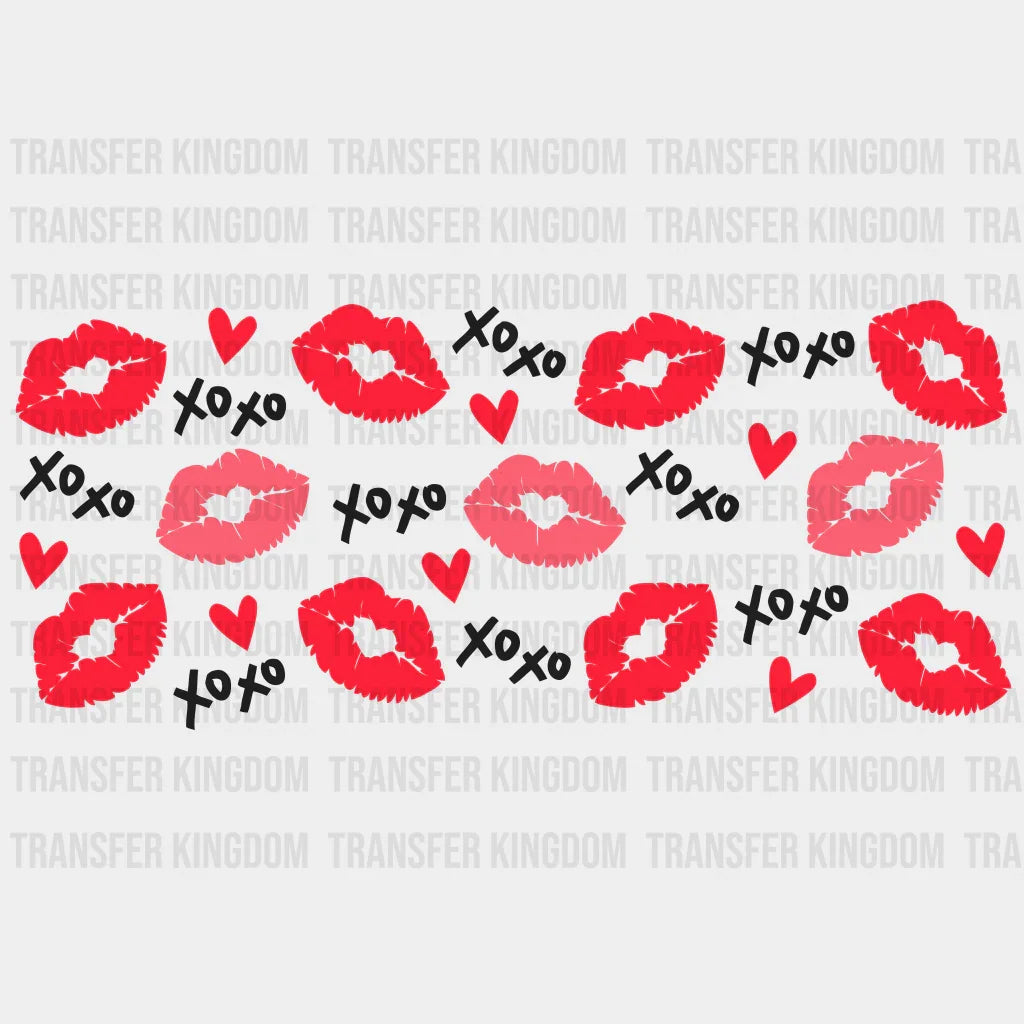 Lips Xoxo Uv Dtf Transfer Cup Wrap Sticker