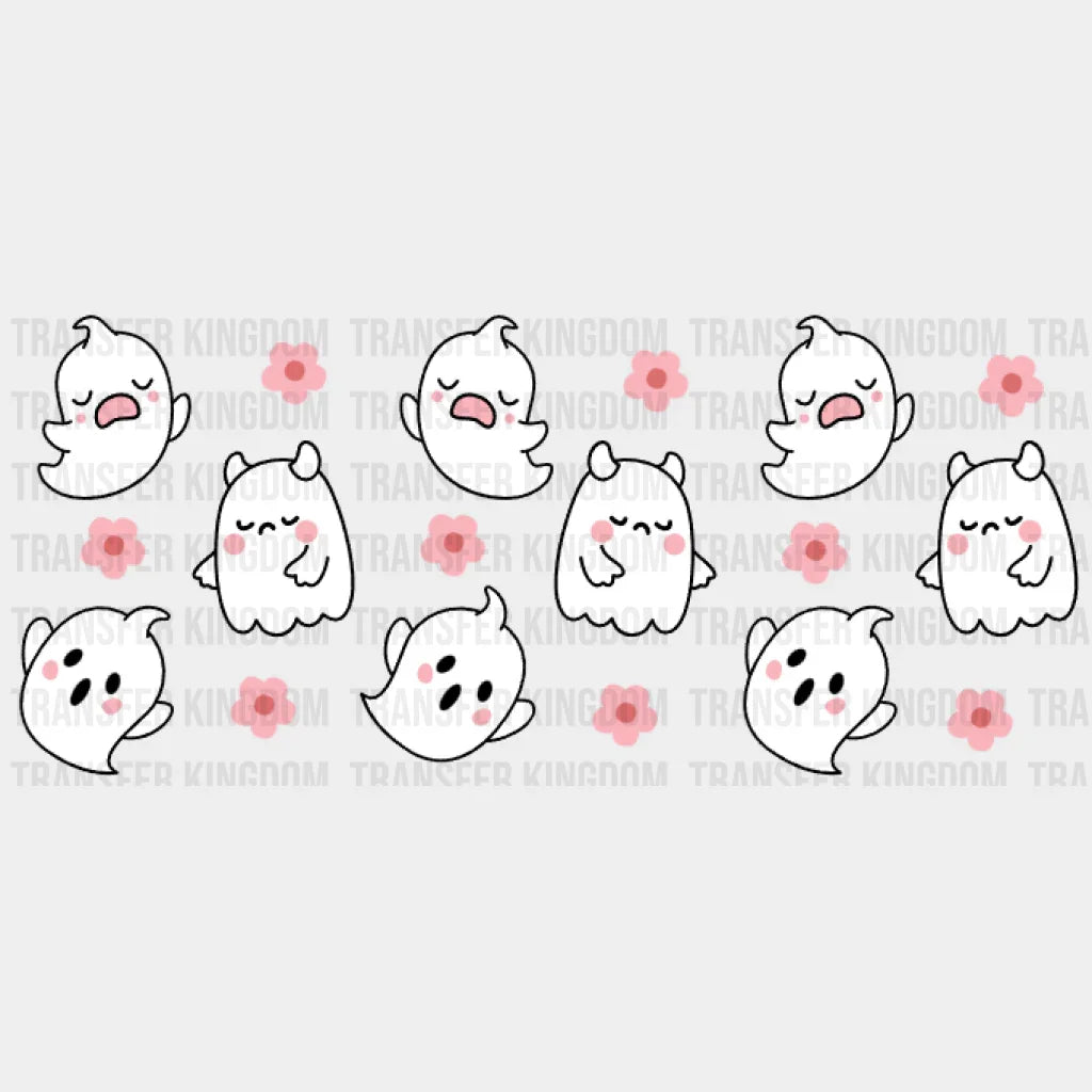 Little Ghosts Uv Dtf Transfer Cup Wrap Sticker