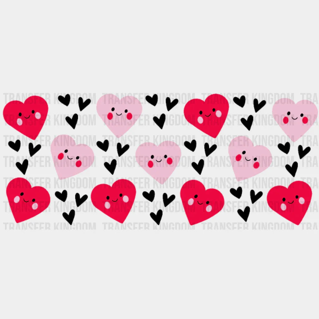 Little Hearts Uv Dtf Transfer Cup Wrap Sticker
