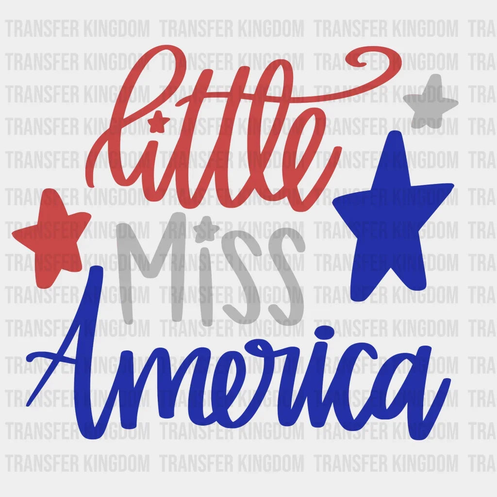 Little Miss America Dtf Transfer