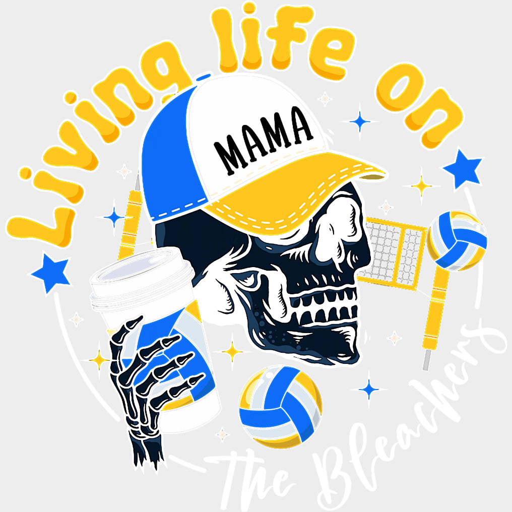 Living Life On The Bleachers - Volleyball DTF Transfers transfer-kingdom Light Color Design (See Imaging)