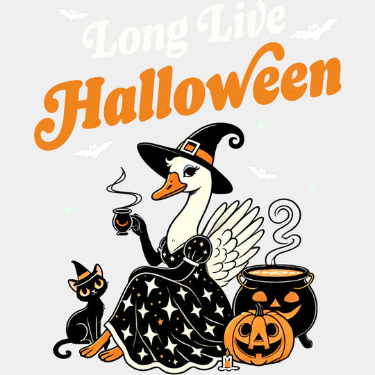 Long Live Halloween Halloween DTF Transfer Adult Unisex S & M (10’’) / Light Color Design (See Imaging)
