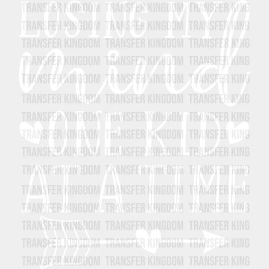 Losing My Mind One Kid At A Time - Mothers Day Funny Mom Pregnancy Announcement Design Dtf Heat