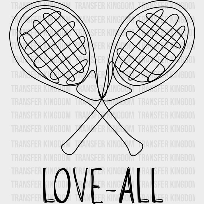 Love All - Tennis DTF Transfers