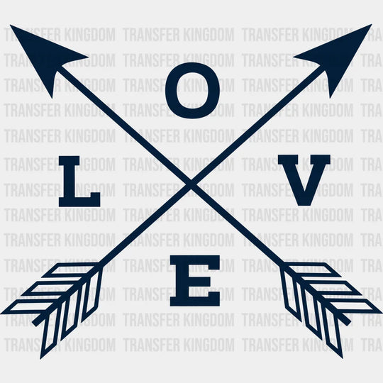 Love Arrows Valentines Day Design - Dtf Heat Transfer Unisex S & M ( 10 ) / Dark Color See Imaging