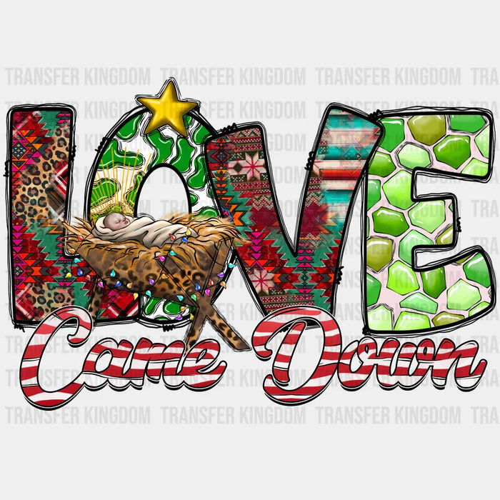 LOVE Christmas Design - DTF heat transfer