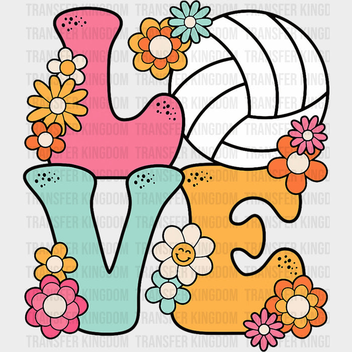 Love, Daisies - Volleyball DTF Transfers