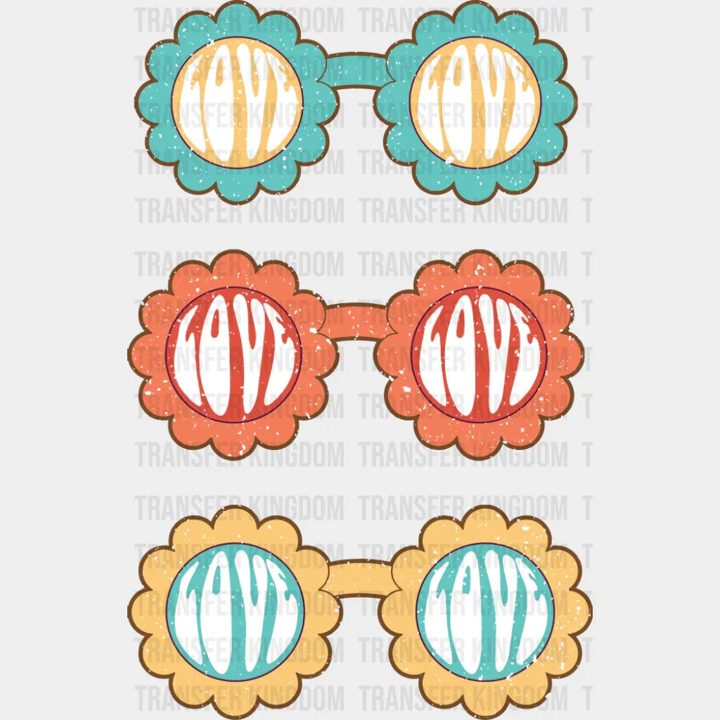 Love Glasses - Good Vibes DTF Transfer
