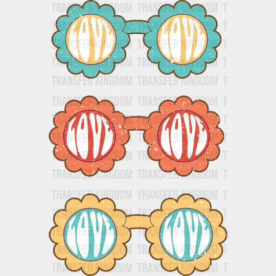 Love Glasses - Good Vibes DTF Transfer