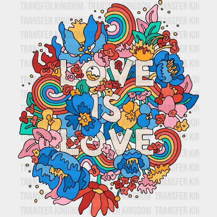 Love Is Love, Vibrant Design - Lesbian DTF Transfers