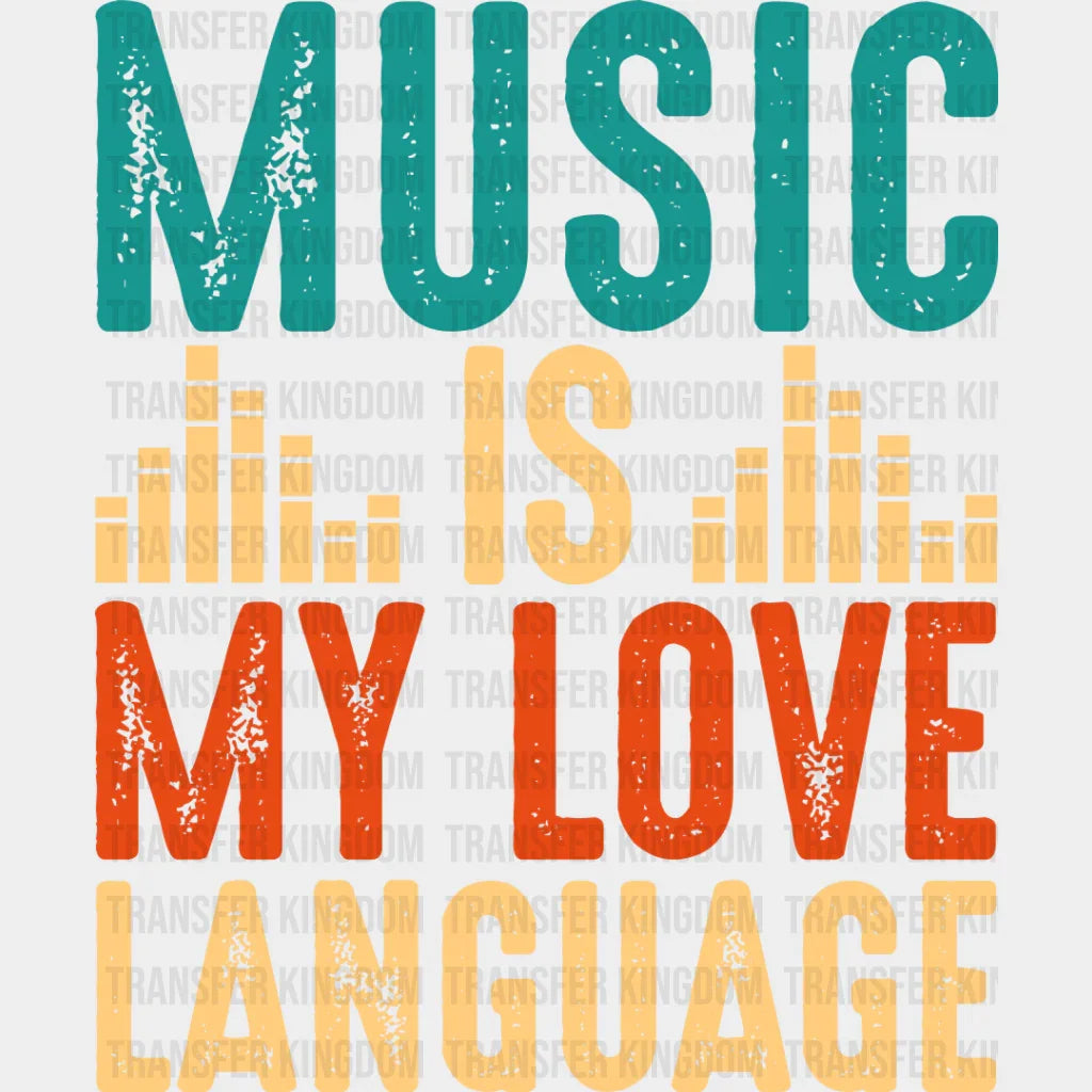Love Language - Singing Dtf Heat Transfer