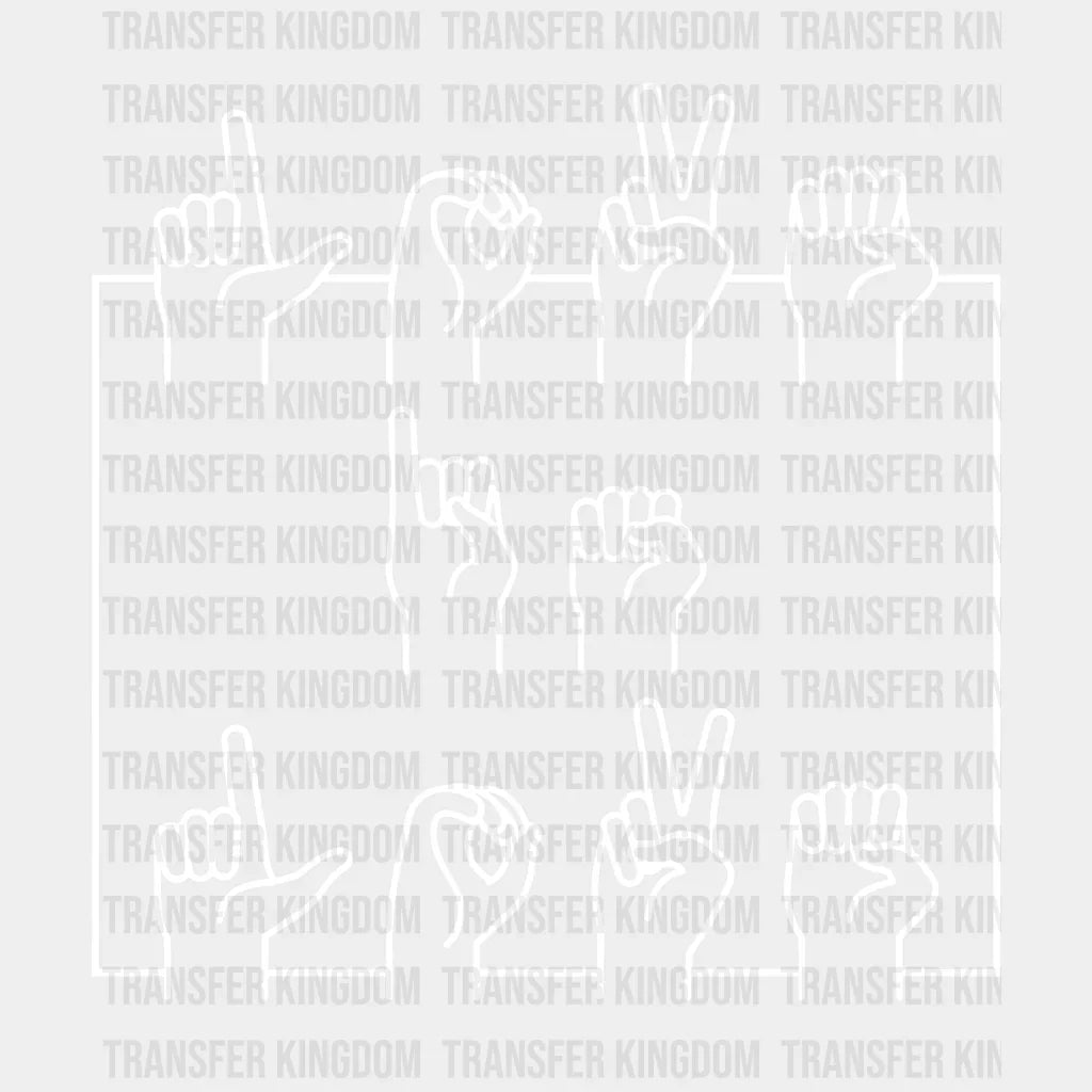 Love Language Valentines Day Design - Dtf Heat Transfer