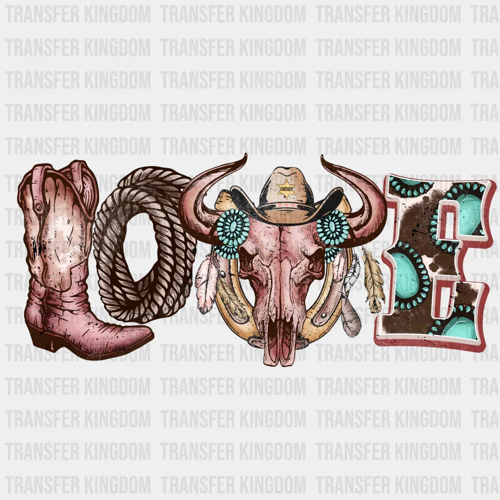 LOVE TX BULL - DTF heat transfer - transfer-kingdom
