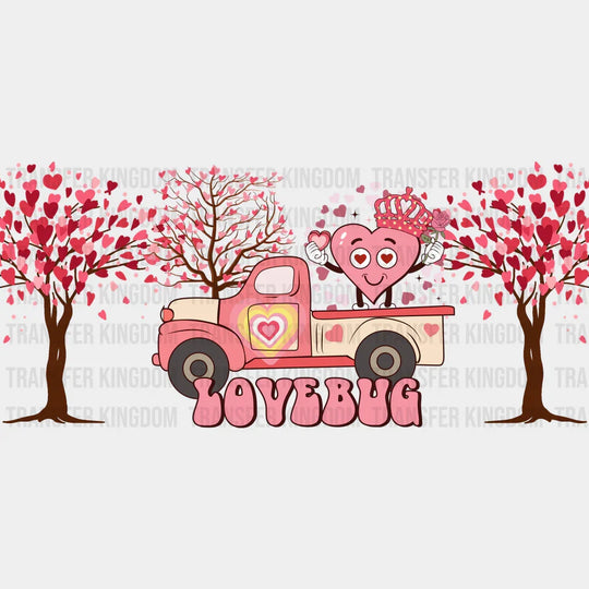 Lovebug Truck - Valentine’s Day Cup Wrap Uv Sticker Permanent Dtf Decal