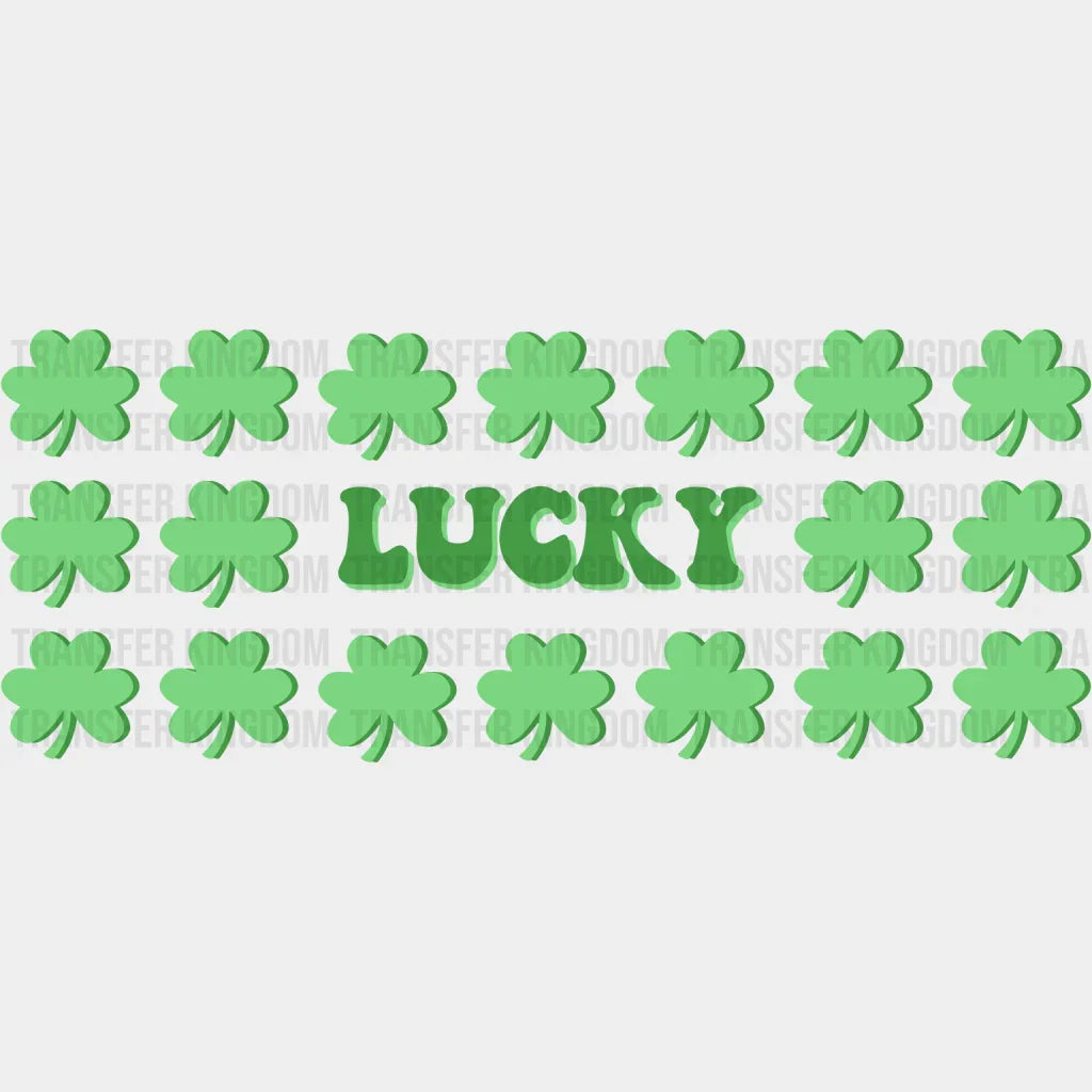 Lucky Clovers Uv Dtf Transfer Cup Wrap Sticker