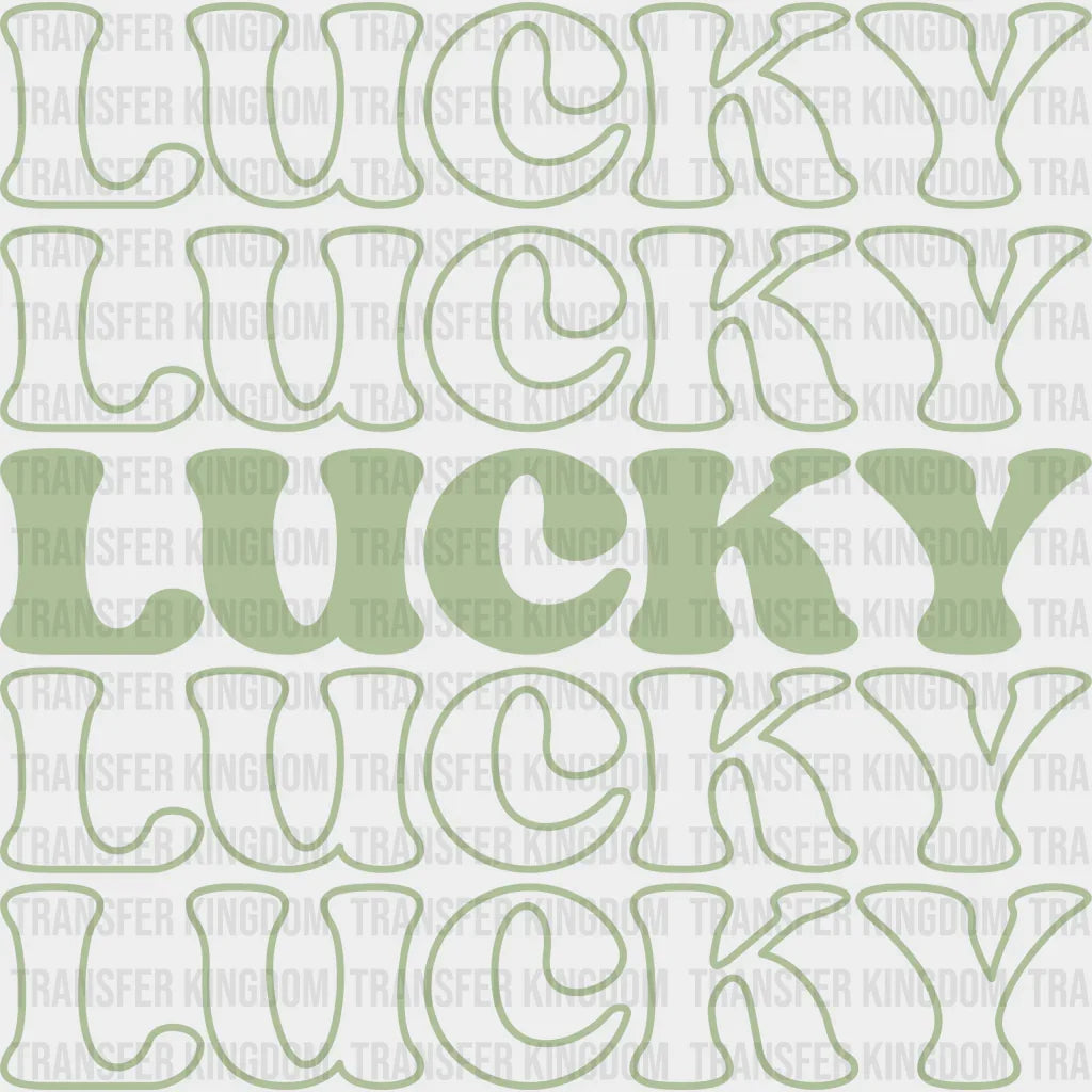 Lucky Lucky G&W St. Patrick's Day Design - DTF heat transfer - Transfer Kingdom