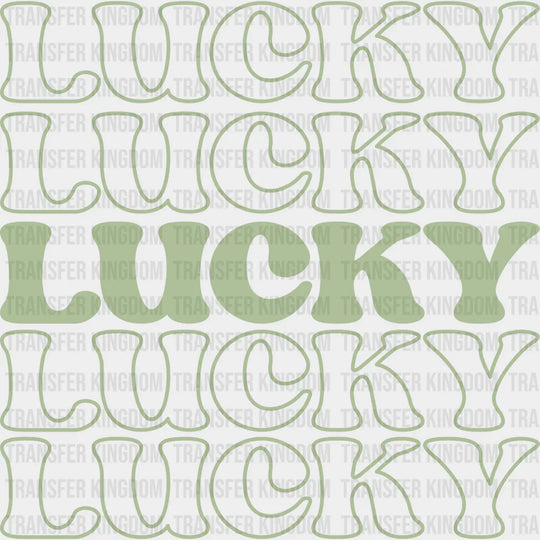 Lucky Lucky G&W St. Patrick's Day Design - DTF heat transfer - Transfer Kingdom
