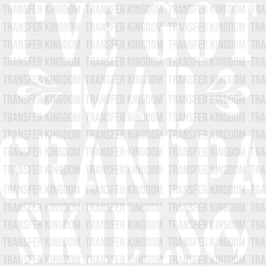 Mad Grandpa Skills - Dtf Heat Transfer Unisex S & M (10’’) / Light Color Design See Imaging
