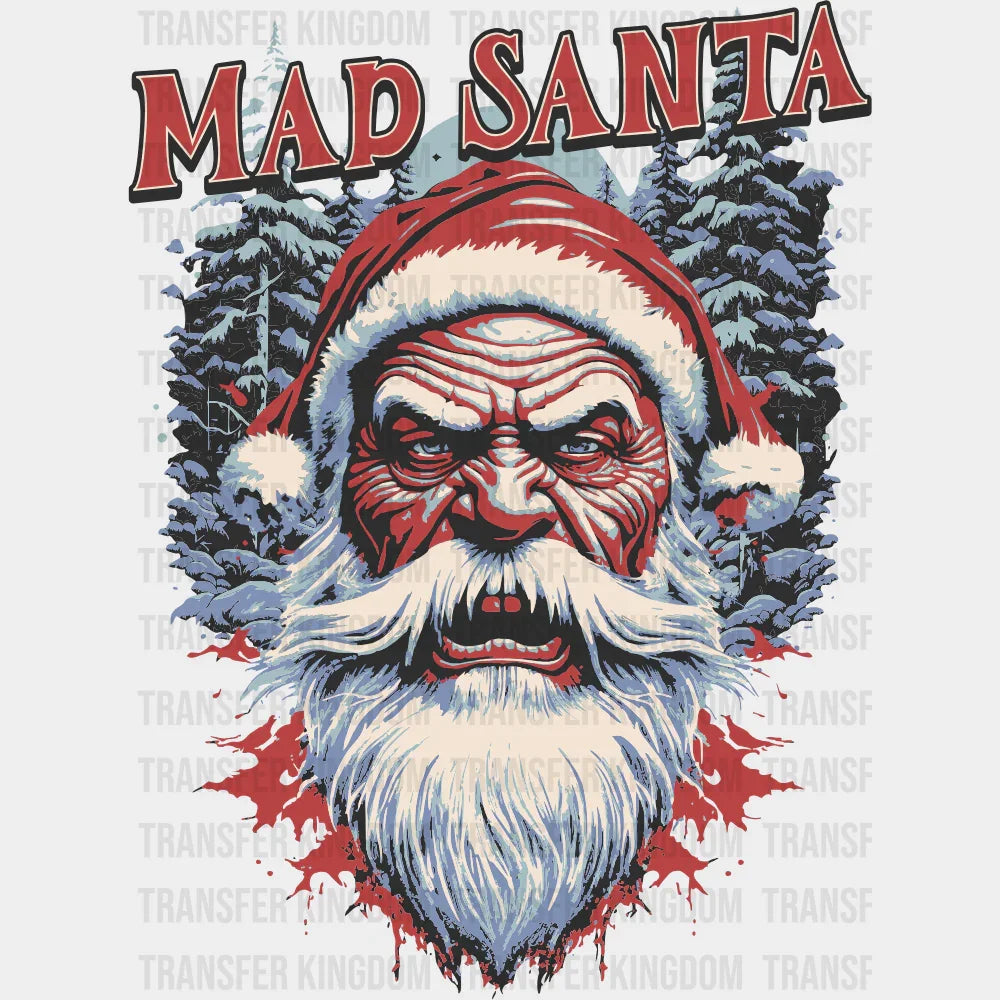 Mad Santa - Christmas DTF Transfer