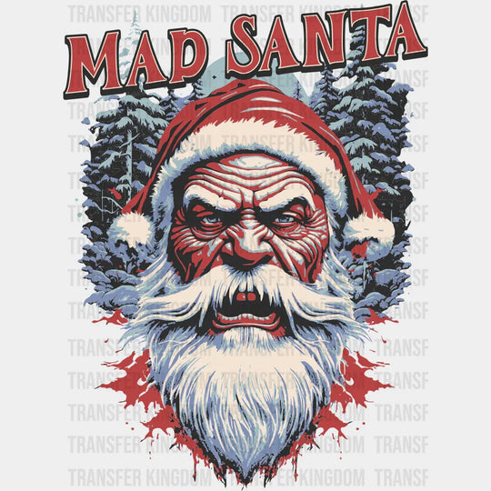 Mad Santa - Christmas DTF Transfer