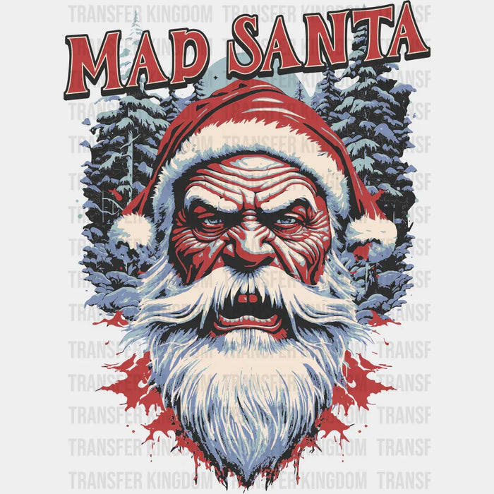 Mad Santa - Christmas DTF Transfer