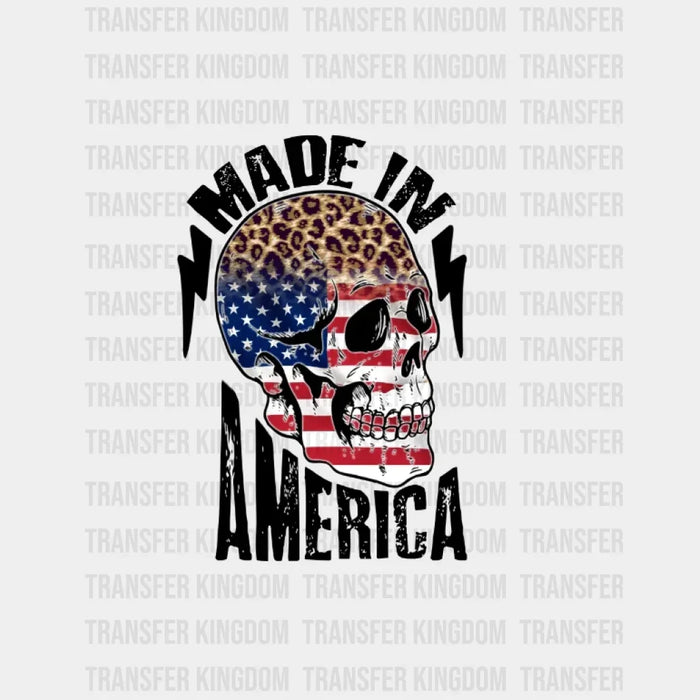 Made In America Skull - 4th Of July DTF Transfer