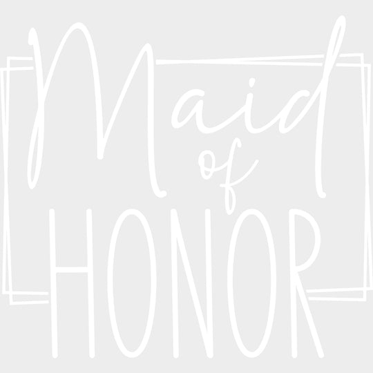 Maid Of Honor - Wedding Crew DTF Transfers transfer-kingdom Light Color Design (See Imaging)