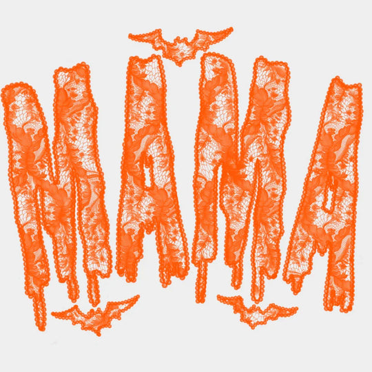 Mama Black & Orange - Halloween DTF Transfer Adult Unisex - S & M (10’’) / Orange Color Design (See Imaging)