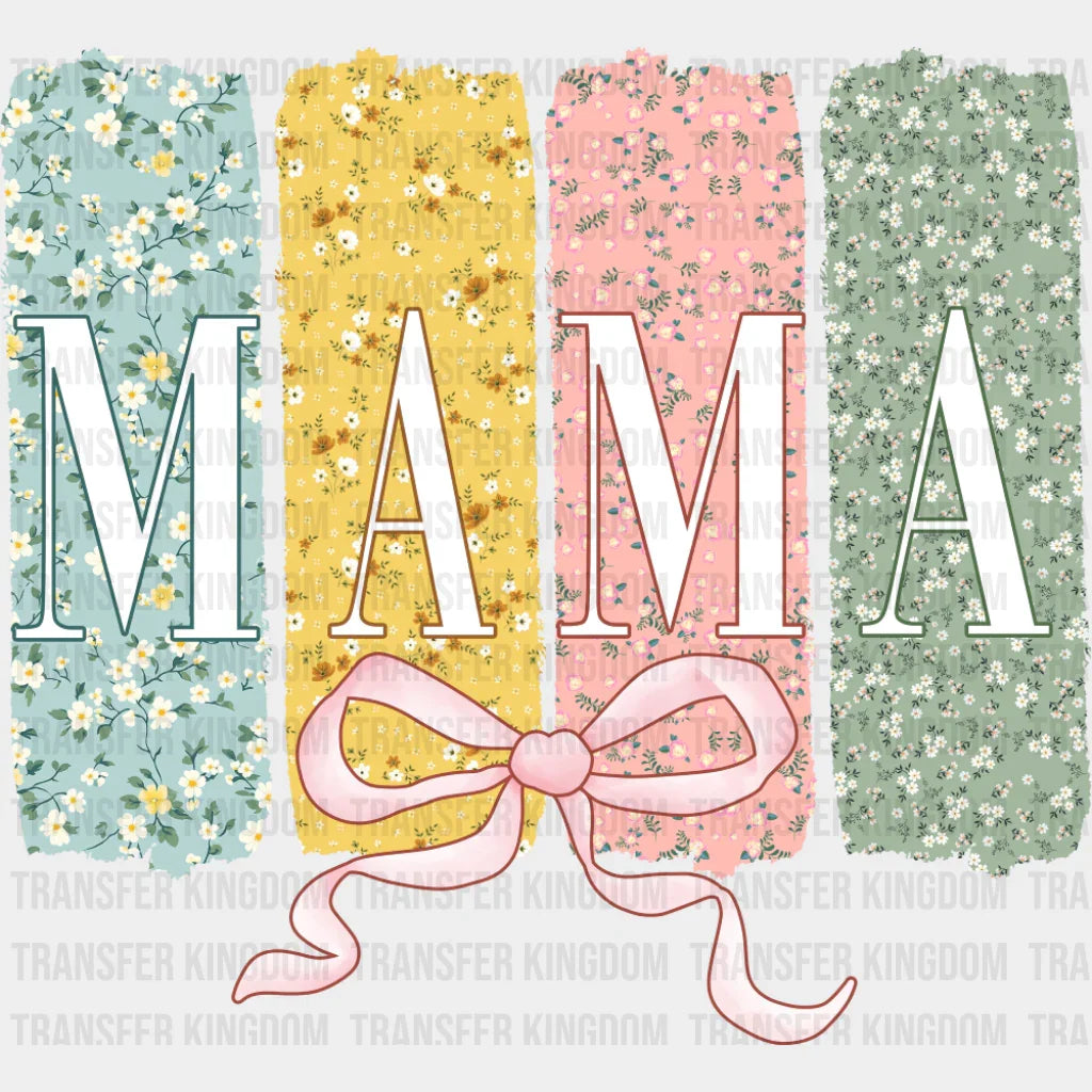 Mama Blue Yellow Pink Green - Mother’s Day DTF Transfer