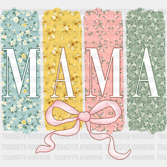 Mama Blue Yellow Pink Green - Mother’s Day DTF Transfer