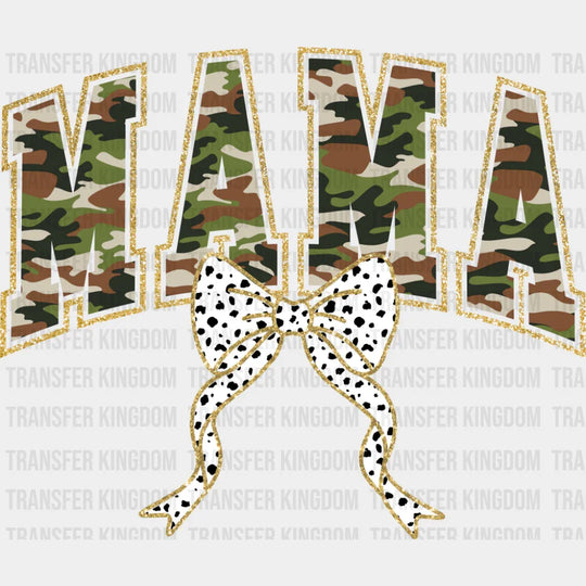 Mama Camo Dotted Ribbon - Mother’s Day DTF Transfer