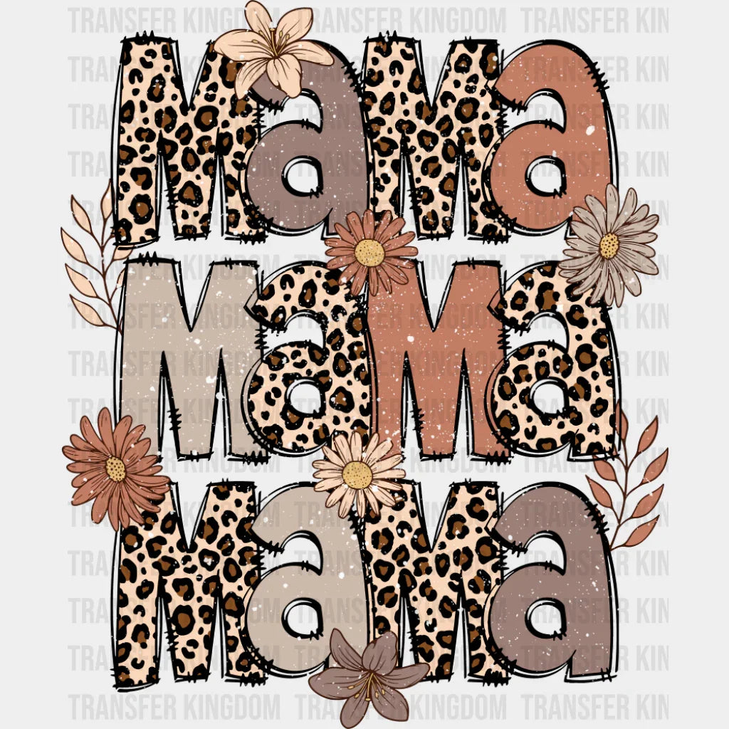 Mama Leopard Pattern Design - Mother’s Day Dtf Transfer Unisex S & M (10’’) / Dark Color See Imaging
