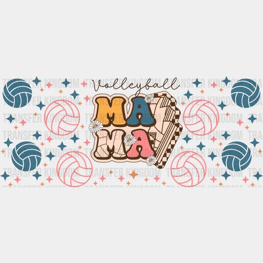 Mama Lightning Bolt - Volleyball Cup Wrap Uv Sticker Permanent Dtf Decal