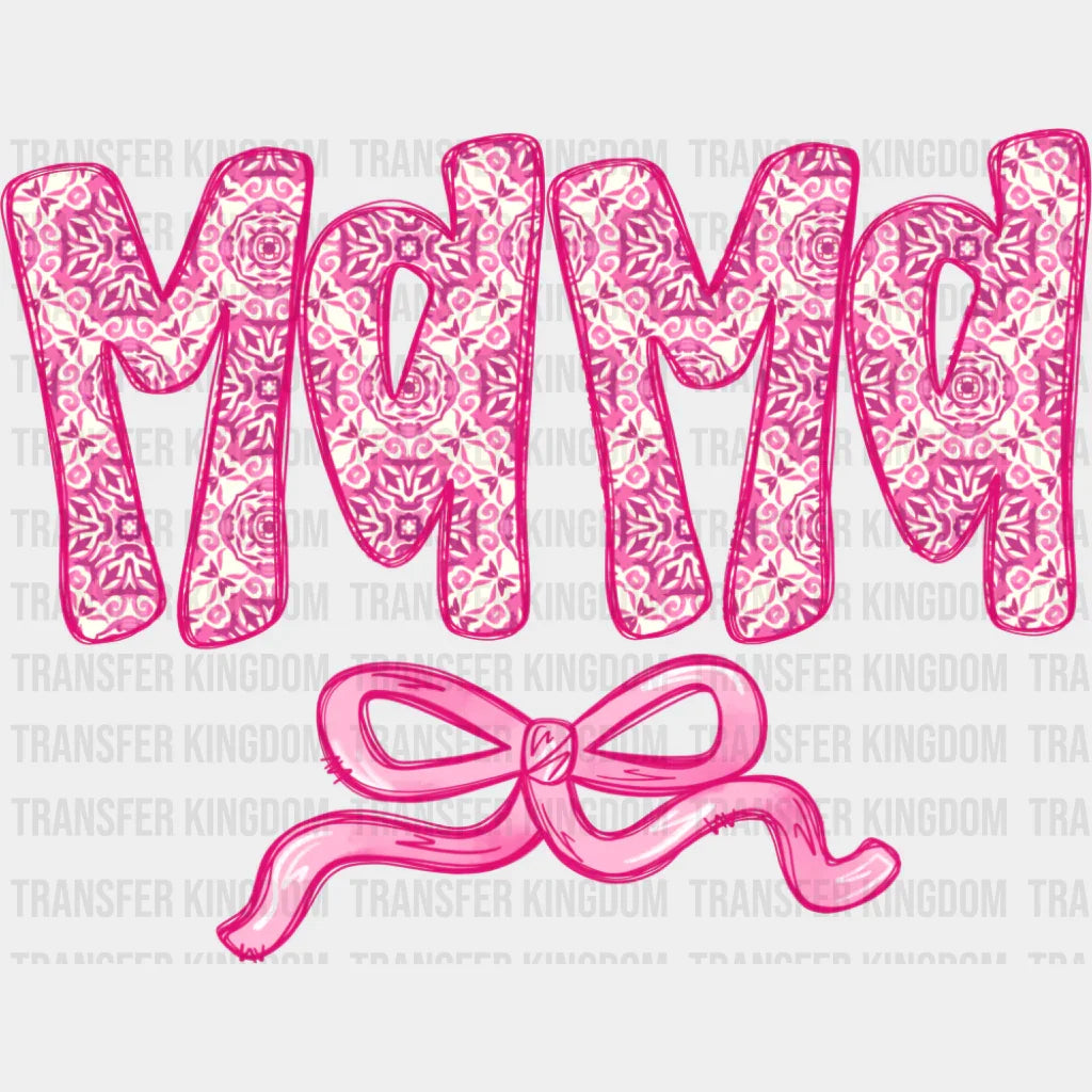 Mama Pink Ribbon Design - Mother’s Day Dtf Transfer