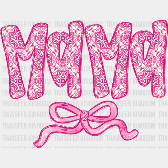 Mama Pink Ribbon Design - Mother’s Day Dtf Transfer