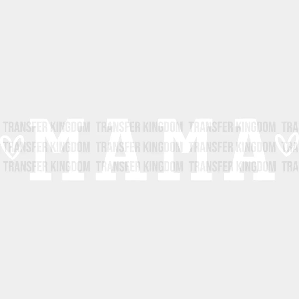 Mama Sports Letters - Mothers Day Funny Mom Strong Design Dtf Heat Transfer Unisex S & M (10’) /