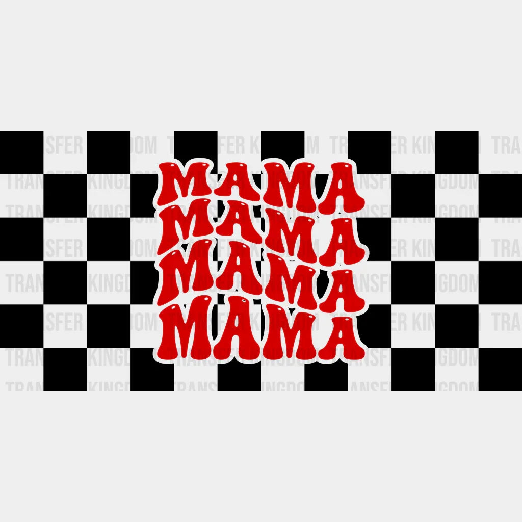 Mama Squares Mother’s Day Uv Dtf Transfer Cup Wrap Sticker
