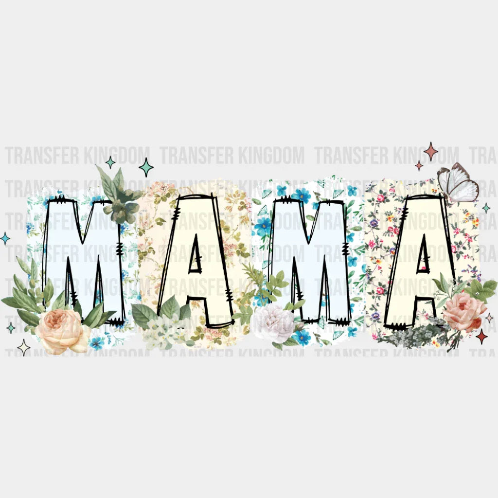 Mama White And Blue - Mother’s Day DTF Transfer
