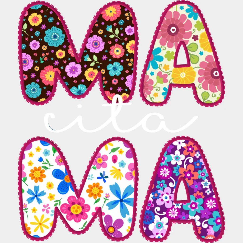 Mamacita - Mother’s Day DTF Transfer Adult Unisex - S & M (10’’) / Light Color Design (See Imaging)