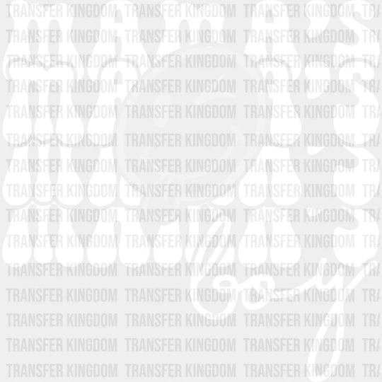 Mama’s Boy Smiley - Kids Dtf Heat Transfer Unisex S & M (10’’) / Light Color Design See Imaging