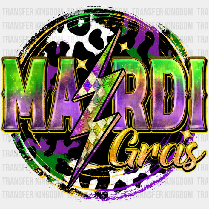 Mardi Gras Circle Design - Mardi Gras DTF heat transfer