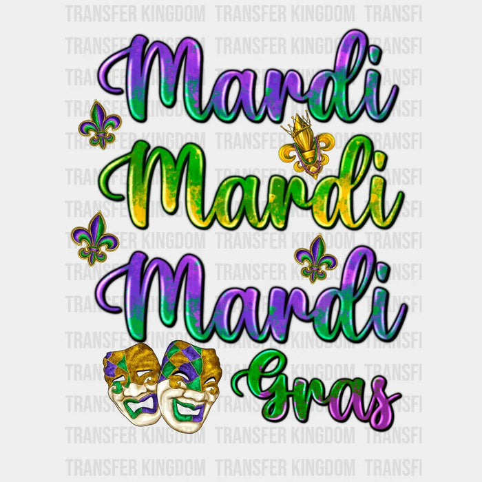 Mardi Mardi Gras Design- Mardi Gras DTF heat transfer