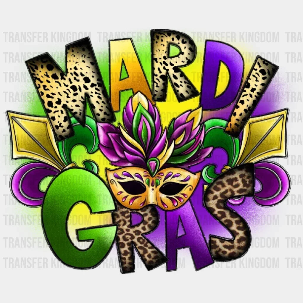 Mardi Gras Design- Dtf Heat Transfer