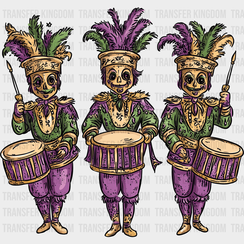 Mardi Gras Drummers - Mardi Gras DTF Transfers